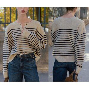 NEW ZARA striped knit sweater 1509 size M